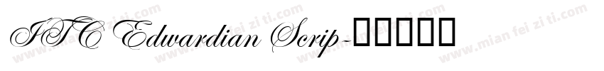 ITC Edwardian Scrip字体转换